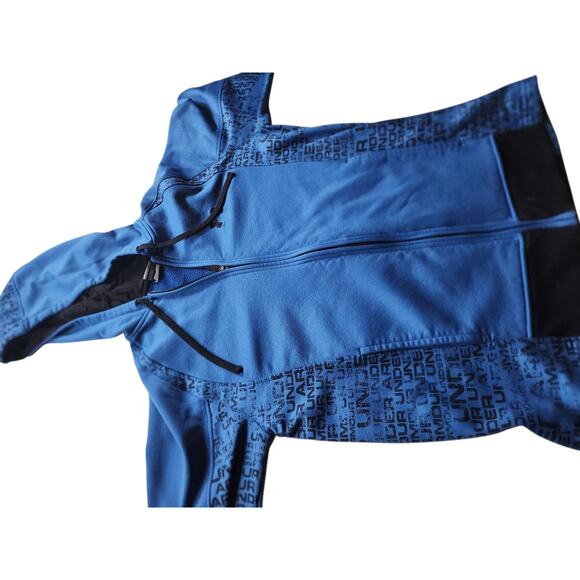 Under Armour Hoodie Men Small Women Medium Zip Sweatshirt Jacket Gym Drawstring - Picture 3 of 16